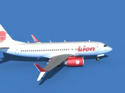 Boeing 737 MAX 7 Lion Air 3D model