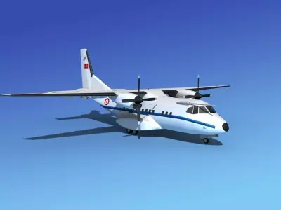 Casa CN-235 Turkish Air Force 3D model