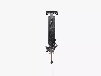 Great Sword 05 Low-poly 3D model