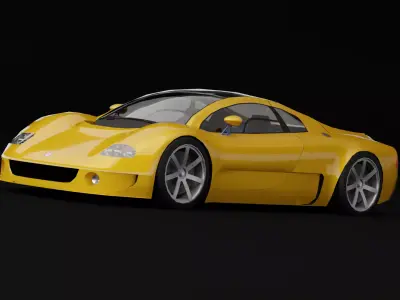 Volkswagen W12 Syncro Free low-poly 3D model