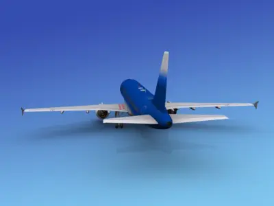 Airbus A320 Corporate 5 3D model