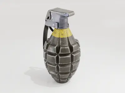 Grenade Mk2 Low-poly 3D model