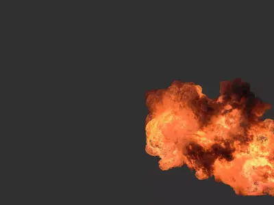 Houdini Heavy Fire asset file 3D model