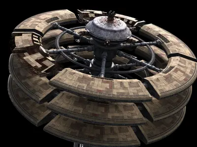 Battlestar Galactica - Ragnar Anchorage 3D model