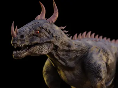 Velociraptor 3D T- Rex Model Low-poly 3D model