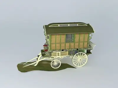 Romany Caravan LEDGE Excec Style Free 3D model