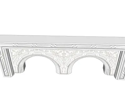 indian jodhpuri stone chatri 3d model 3D model