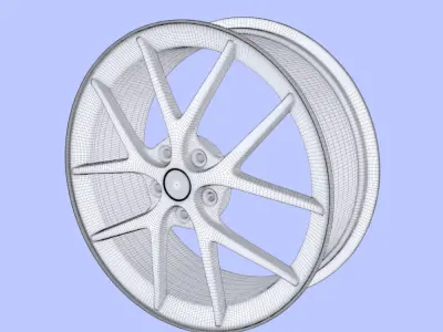 Wheel Rim Free 3D model