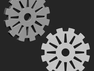 Steampunk Gears IMM Brush Pack 19 in One Vol 5 3D model