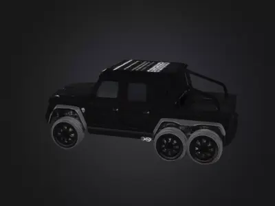 Desert Thunder 6x6 Tactical Off Road Truck 3D Model 3D model