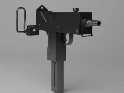 UZZI gun Free low-poly 3D model