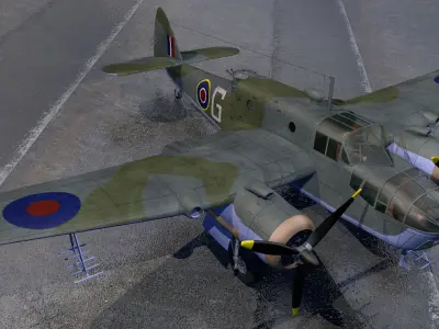 Bristol Beaufort Mk-2A 3D model
