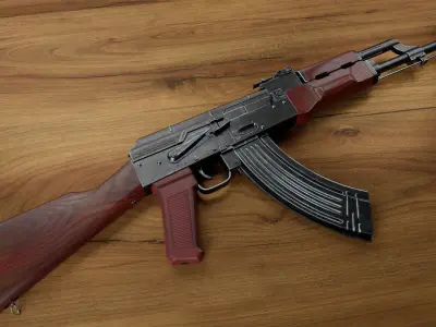 AKM Model and Textures Low-poly 3D model 3D model