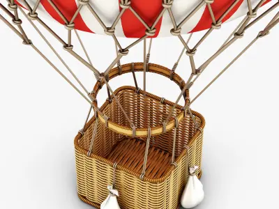 Hot Air Balloon v 1 3D model