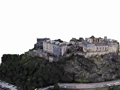 Edinburgh Castle Low-poly 3D model