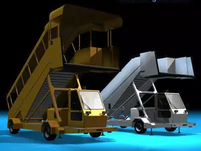 Airport stairs vehicle 3D model