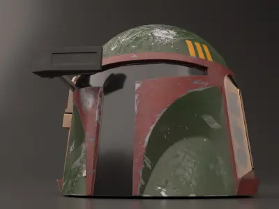 Boba Fett Helmet Free 3D model