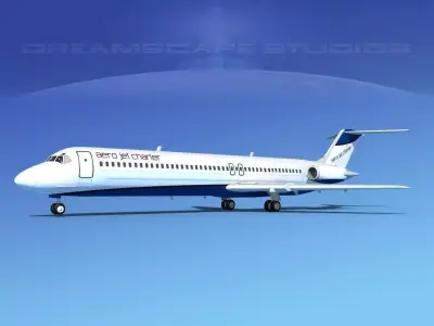 Douglas DC-9-50 Aero Jet Charter 3D model