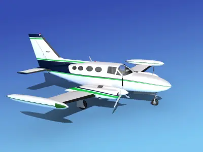 Cessna 421 Golden Eagle V09 3D model