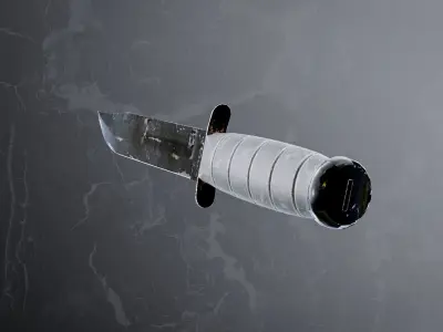 Combat Knife Low-poly 3D model 32