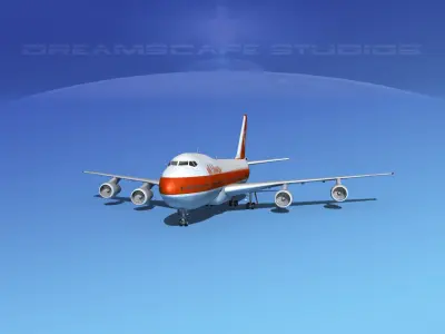 Boeing 747-100 Jumbo Jet Air Canada 3D model