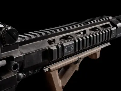 AR - 15 Low-poly 3D model