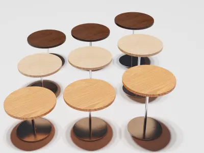End Table Collection Free 3D model