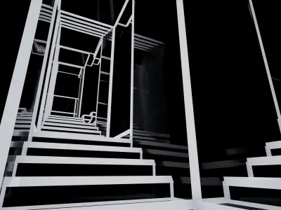 Minimalist Labyrinth Free low-poly 3D model