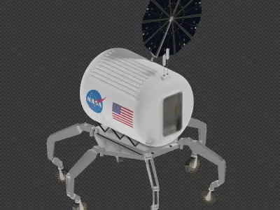 NASA ATHLETE Rover 3D model