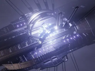 Scifi Alien Ship 3D model