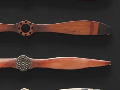 Set propeller by Authentic Models and UMA Enterpri 3D 3D model