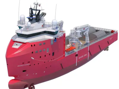 Multi Role Vessel Skandi Hugen 3D model