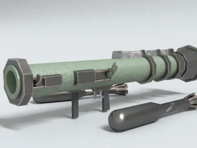 laos Anti-Tank Weapon Low-poly 3D model