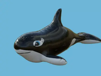 ORCA FLOAT Low-poly 3D model
