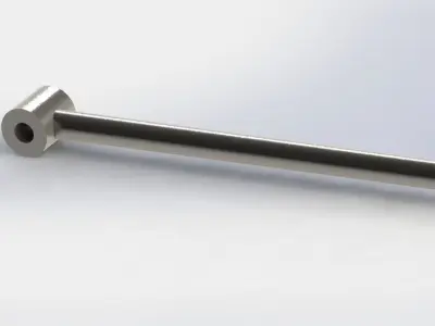 piston stainless steel spoon 3D model