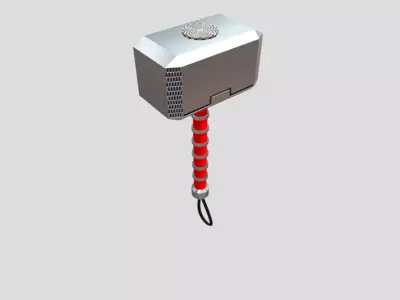 Thor Mjolnir Free low-poly 3D model