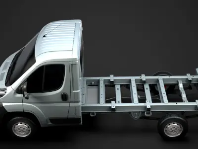 Fiat Ducato Chassis Truck Single Cab 3450WB 2014 3D model