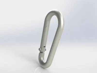 Carabiner 6mm 3D model