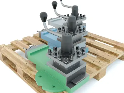 Turning machine tool - Support spare part 3D model