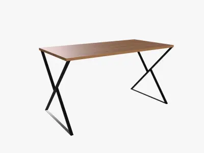 Low poly furniture in loft style Low-poly 3D model