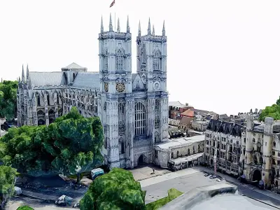 Westminster Abbey Low-poly 3D model