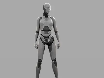 HUMANOID M2000  rigged character  3D model