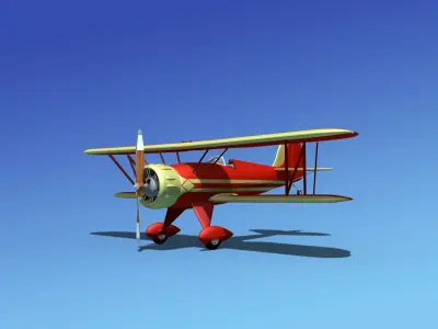 Waco YMF-5 V11 3D model