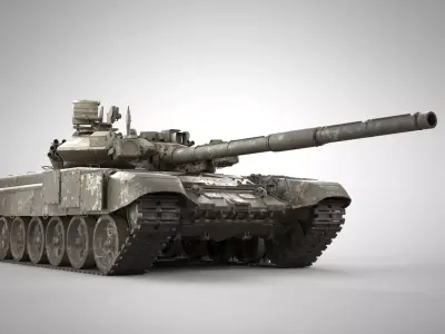 modern tank02 3D model