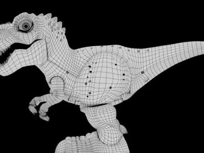 DINO TOY 3D MODEL Low-poly 3D model
