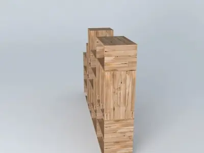 bookcase bookshelf Free 3D model