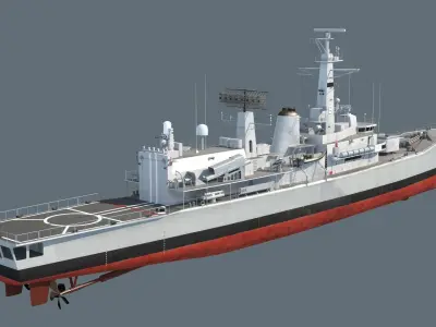 Condell class frigate 3D model