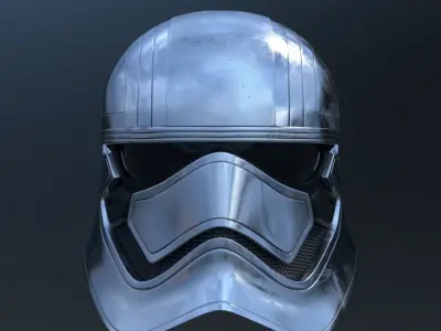 Captain Phasma Helmet  Low-poly 3D model