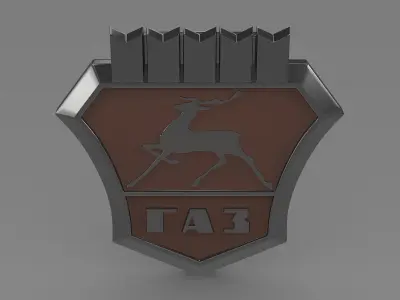 Gaz new Logo 3D model