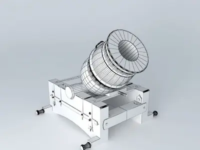 Spanish Mortar 1747 Free 3D model